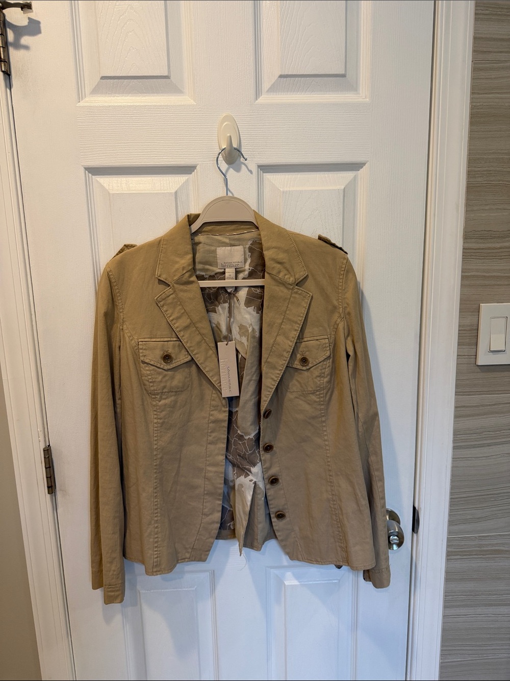 Banana Republic Tan Utility-Style Blazer